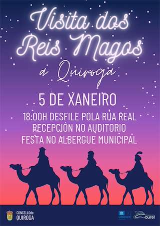Programa de Navidad – Cabalgata de Reyes en Quiroga
