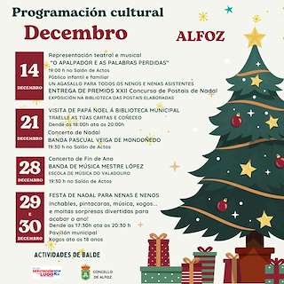 Fechas, información, programa, cartel, imágenes, mapa y ubicación de Programa de Nadal  en  Alfoz