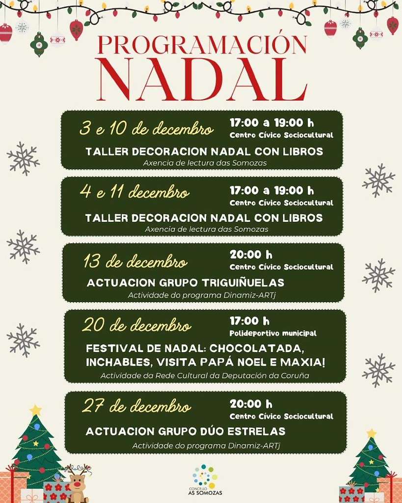 Programa de Nadal en As Somozas