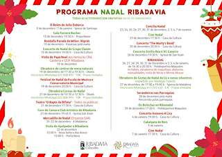 Fechas, información, programa, cartel, imágenes, mapa y ubicación de Programa de Nadal - Cabalgada de Reis  en  Ribadavia