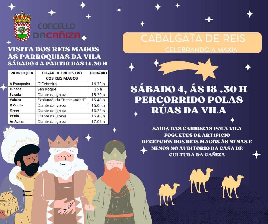 Programa de Nadal - Cabalgata de Reis en A Cañiza