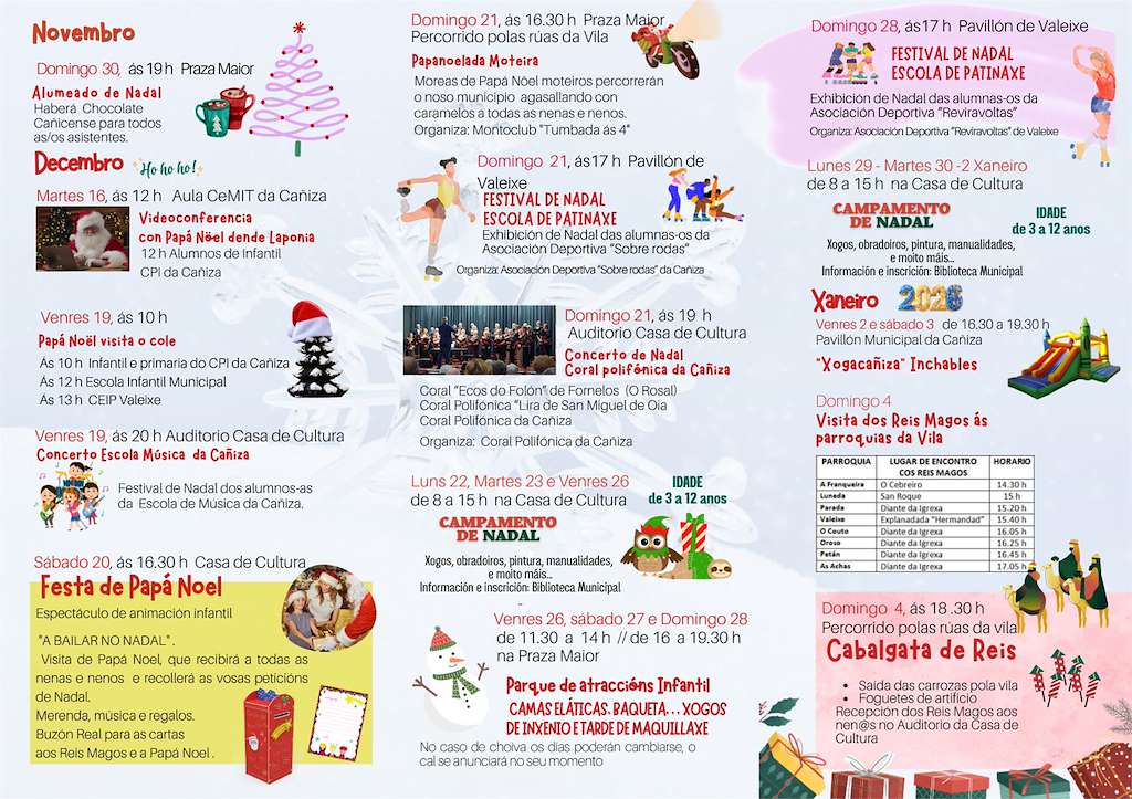 Programa de Navidad – Cabalgata de Reyes en A Caniza