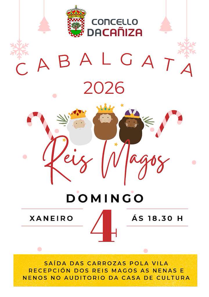 Programa de Navidad – Cabalgata de Reyes en A Caniza