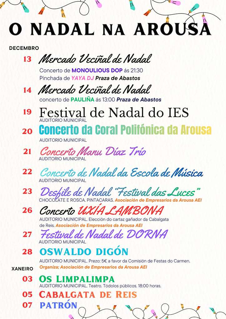 Programa de Navidad – Cabalgata de Reyes en A Illa de Arousa