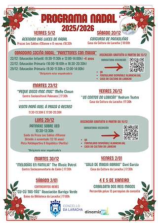 Fechas, información, programa, cartel, imágenes, mapa y ubicación de Programa de Navidad – Cabalgata de Reyes  en  A Laracha