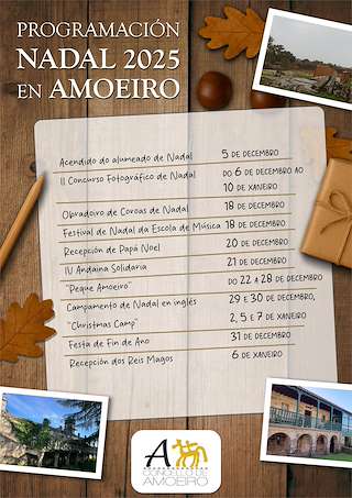 Fechas, información, programa, cartel, imágenes, mapa y ubicación de Programa de Navidad – Cabalgata de Reyes (2025-2026) en Amoeiro