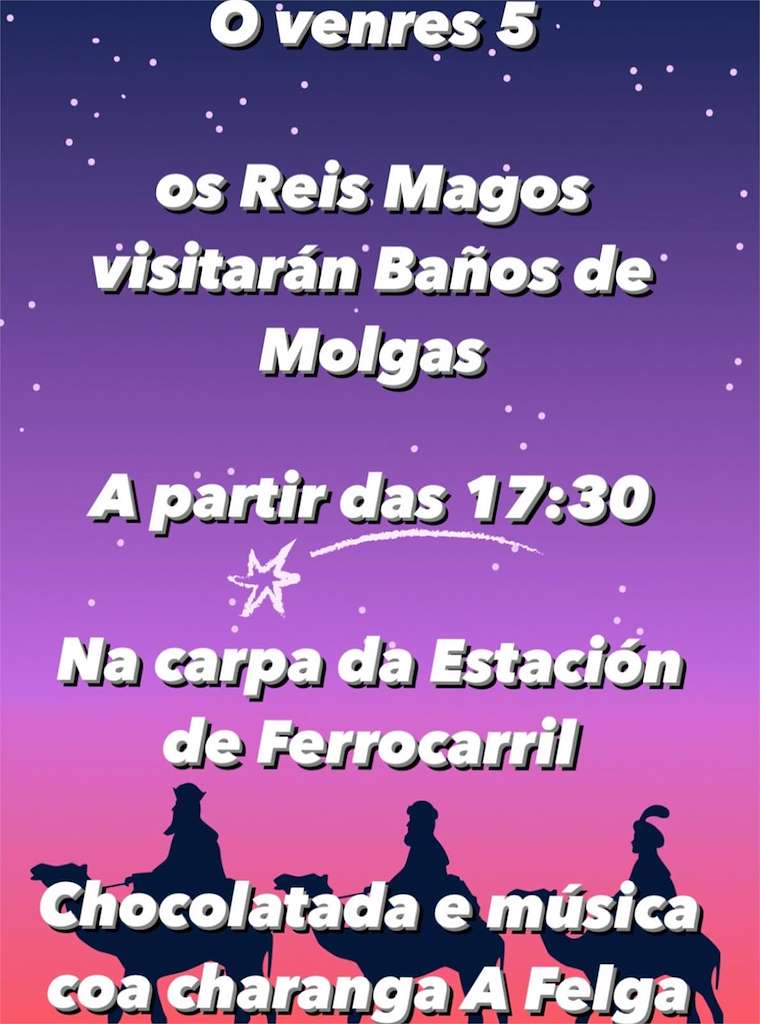 Programa de Nadal - Cabalgata de Reis en Baños de Molgas