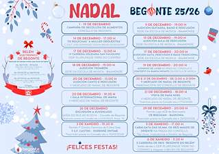 Fechas, información, programa, cartel, imágenes, mapa y ubicación de Programa de Navidad – Cabalgata de Reyes (2025-2026) en Begonte