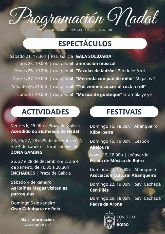 Programa de Nadal - Cabalgata de Reis en Boiro