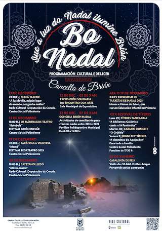 Fechas, información, programa, cartel, imágenes, mapa y ubicación de Programa de Navidad – Cabalgata de Reyes (2025-2026) en Brión