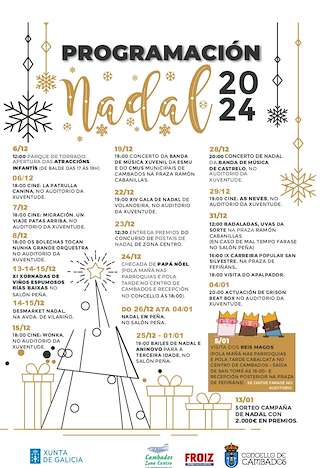 Fechas, información, programa, cartel, imágenes, mapa y ubicación de Programa de Nadal - Cabalgata de Reis  en  Cambados
