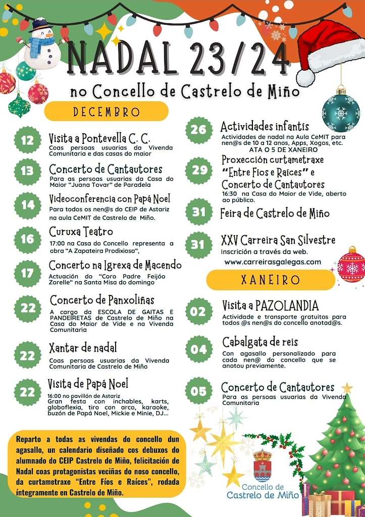 Programa de Nadal - Cabalgata de Reis (2022) en Castrelo de Miño