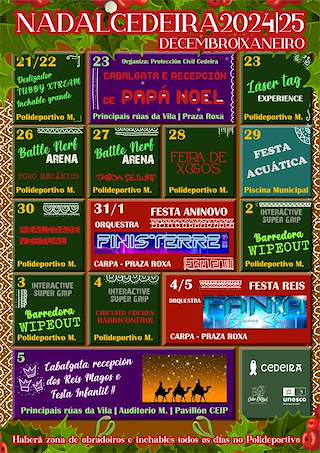 Fechas, información, programa, cartel, imágenes, mapa y ubicación de Programa de Nadal - Cabalgata de Reis   en  Cedeira