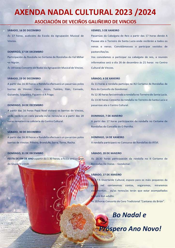 Programa de Nadal - Cabalgata de Reis de Vincios en Gondomar