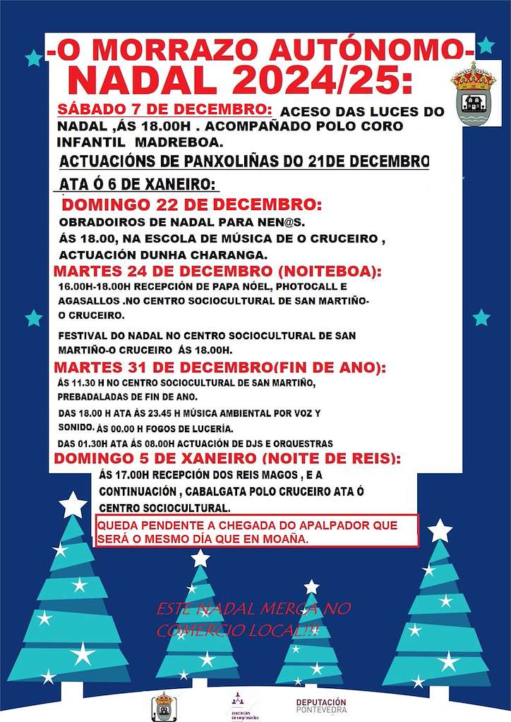 Programa de Nadal - Cabalgata de Reis do Morrazo Autónomo en Moaña