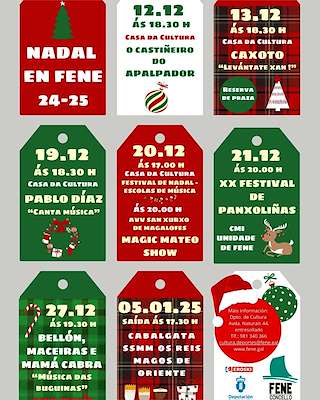 Fechas, información, programa, cartel, imágenes, mapa y ubicación de Programa de Nadal - Cabalgata de Reis  en  Fene