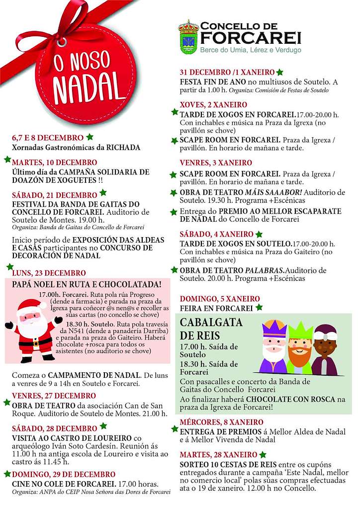 Programa de Nadal - Cabalgata de Reis en Forcarei