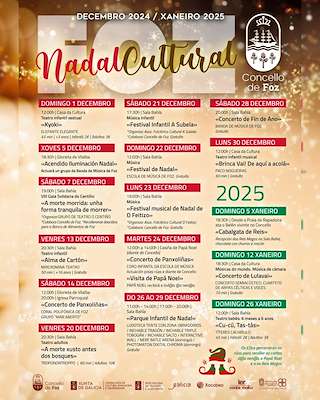 Fechas, información, programa, cartel, imágenes, mapa y ubicación de Programa de Nadal - Cabalgata de Reis  en  Foz
