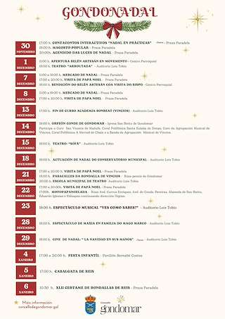 Fechas, información, programa, cartel, imágenes, mapa y ubicación de Programa de Nadal - Cabalgata de Reis  en  Gondomar