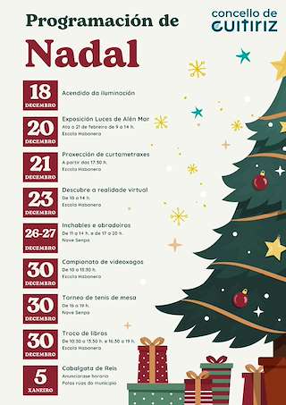 Fechas, información, programa, cartel, imágenes, mapa y ubicación de Programa de Nadal - Cabalgata de Reis  en  Guitiriz