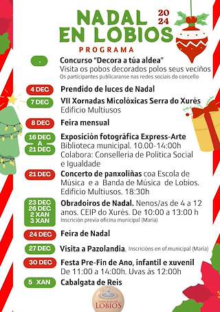 Fechas, información, programa, cartel, imágenes, mapa y ubicación de Programa de Nadal - Cabalgata de Reis  en  Lobios