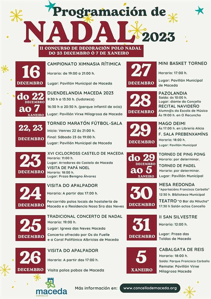 Programa de Nadal - Cabalgata de Reis (2022) en Maceda