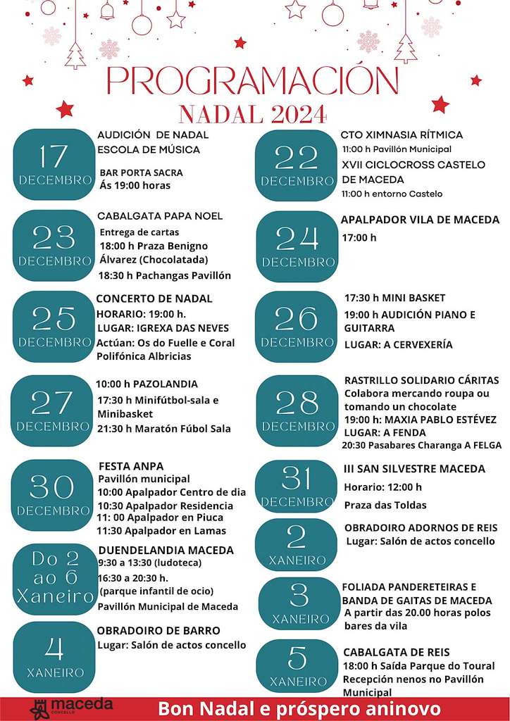 Programa de Nadal - Cabalgata de Reis en Maceda