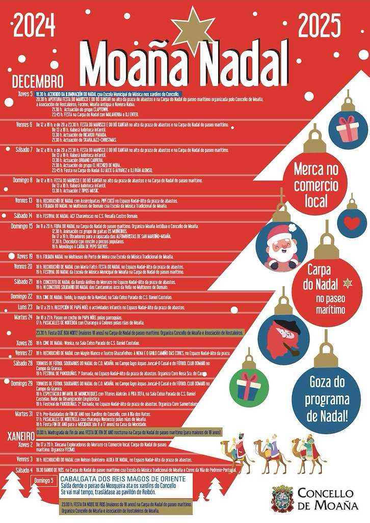 Programa de Nadal - Cabalgata de Reis en Moaña