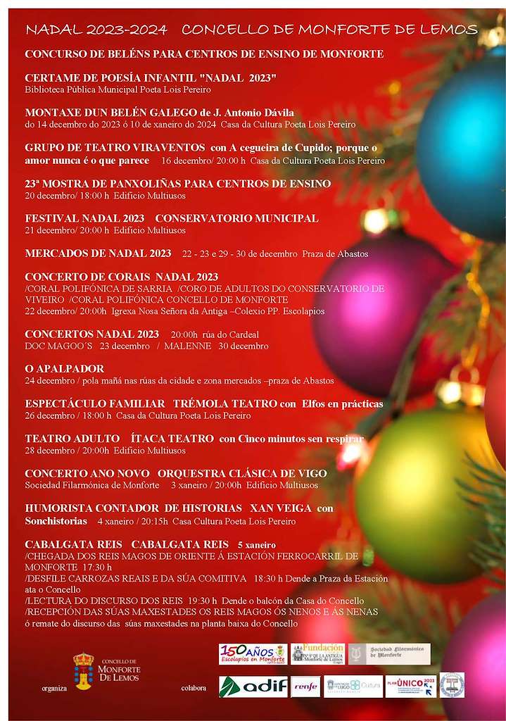 Programa de Nadal - Cabalgata de Reis (2022) en Monforte de Lemos