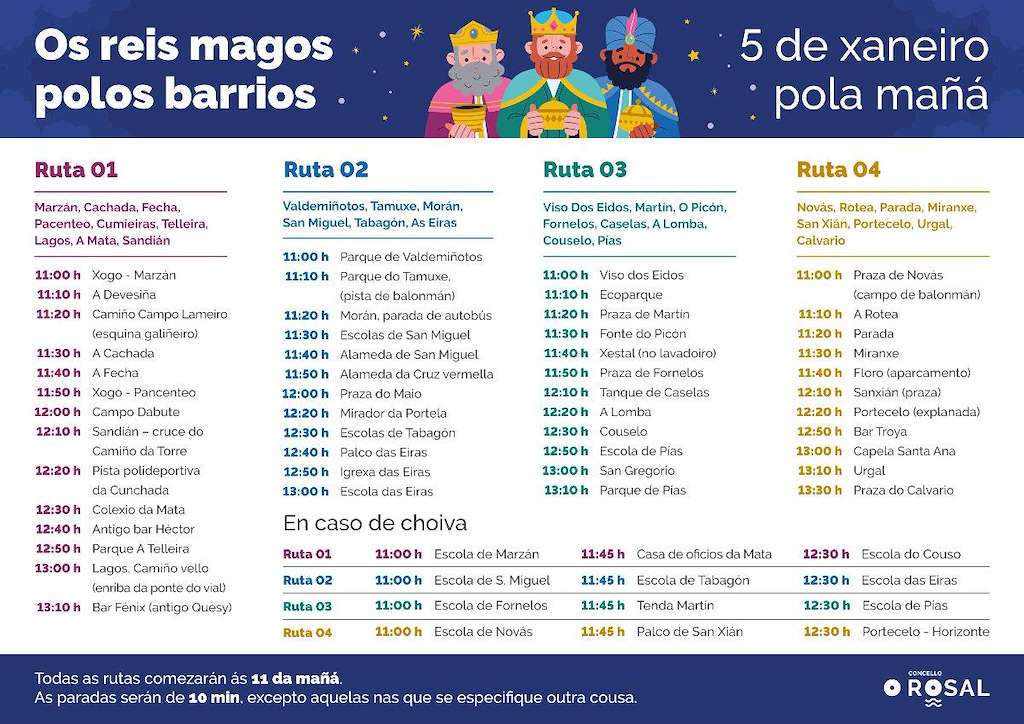 Programa de Nadal - Cabalgata de Reis en O Rosal