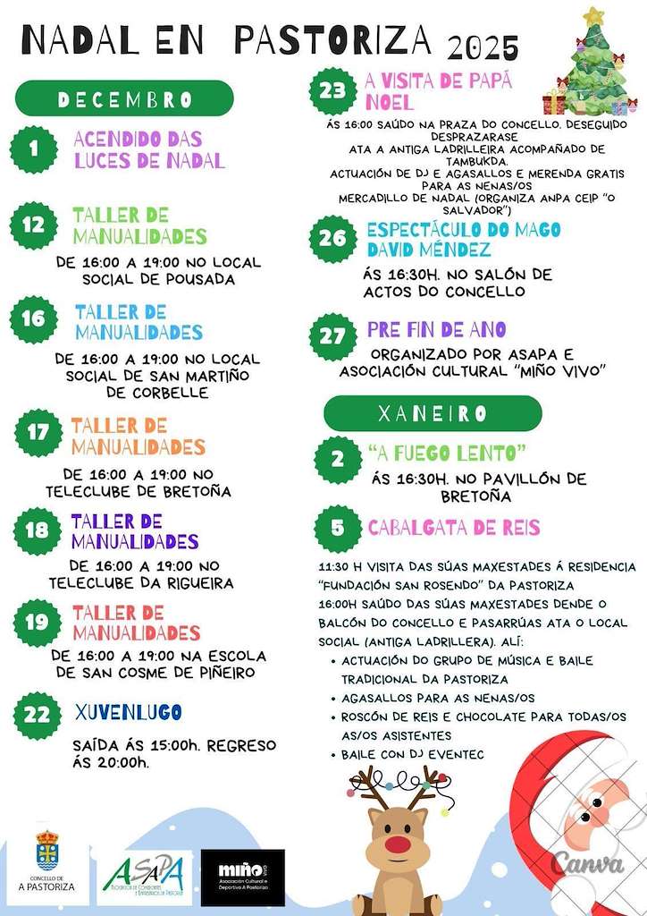 Programa de Navidad – Cabalgata de Reyes en Pastoriza