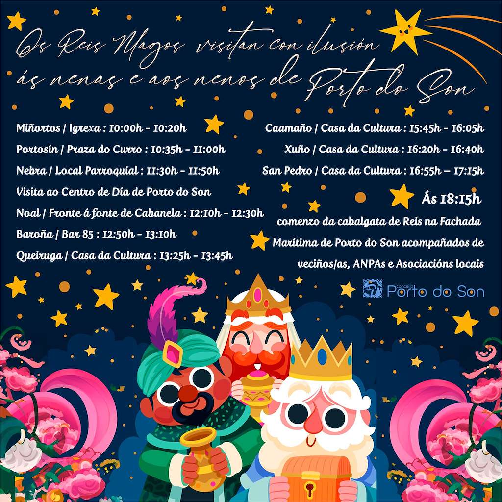 Programa de Nadal - Cabalgata de Reis  en Porto do Son