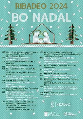 Fechas, información, programa, cartel, imágenes, mapa y ubicación de Programa de Nadal - Cabalgata de Reis  en  Ribadeo
