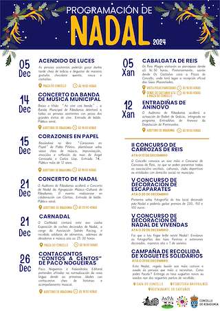 Fechas, información, programa, cartel, imágenes, mapa y ubicación de Programa de Nadal - Cabalgata de Reis  en  Ribadumia