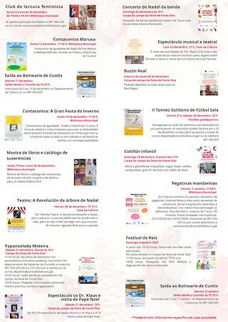 Fechas, información, programa, cartel, imágenes, mapa y ubicación de Programa de Nadal - Cabalgata de Reis  en  Touro