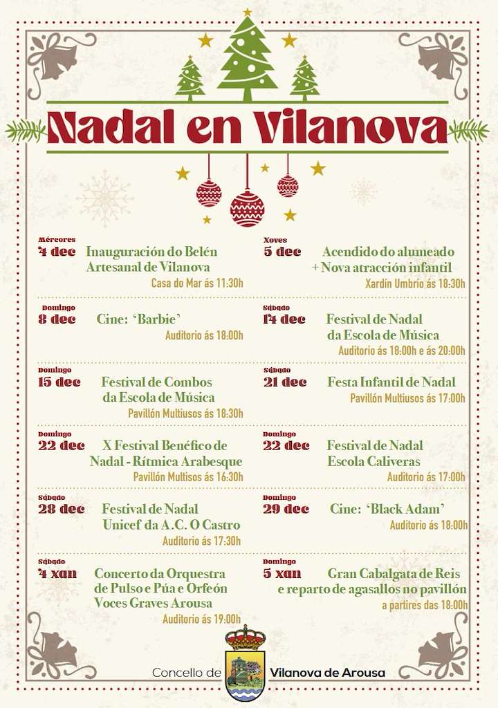 Programa de Nadal - Cabalgata de Reis en Vilanova de Arousa