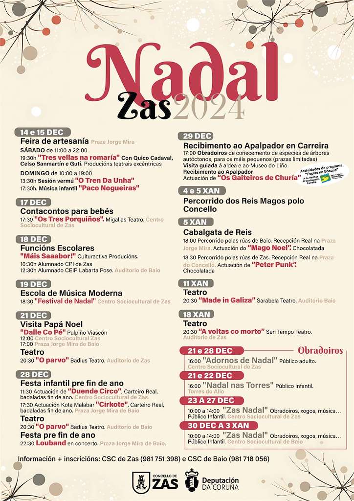 Programa de Nadal - Cabalgata de Reis en Zas