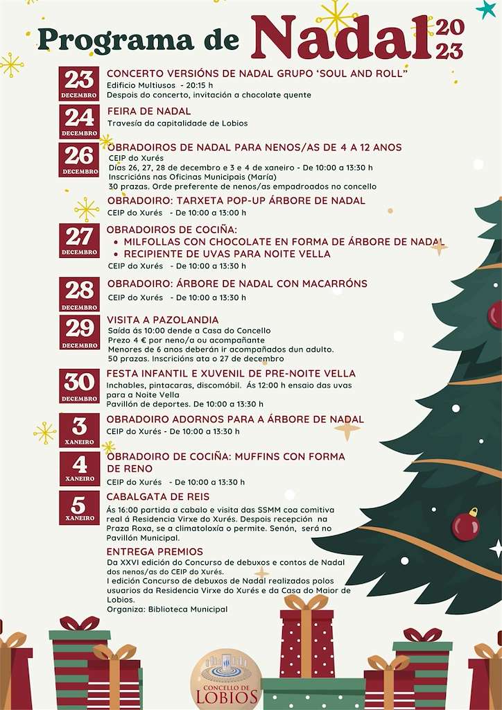 Programa de Nadal - Cabalgata dos Reis (2023) en Lobios