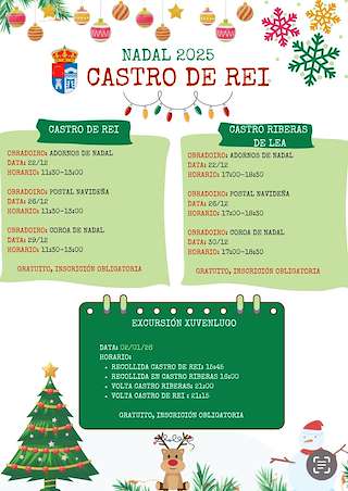 Fechas, información, programa, cartel, imágenes, mapa y ubicación de Programa de Navidad (2025-2026) en Castro de Rei