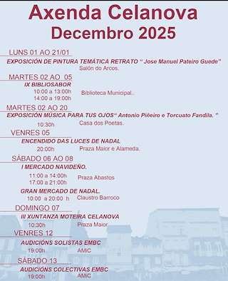 Fechas, información, programa, cartel, imágenes, mapa y ubicación de Programa de Nadal (2025)  en  Celanova
