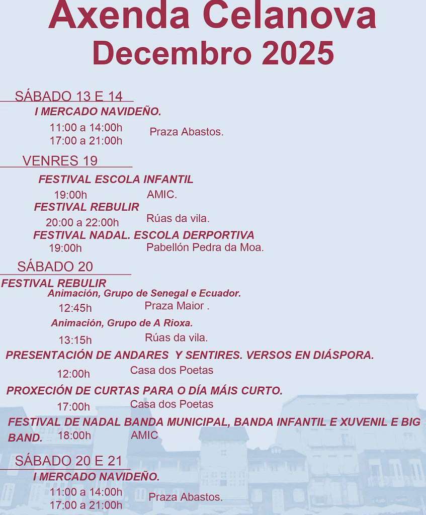 Programa de Navidad (2025) en Celanova