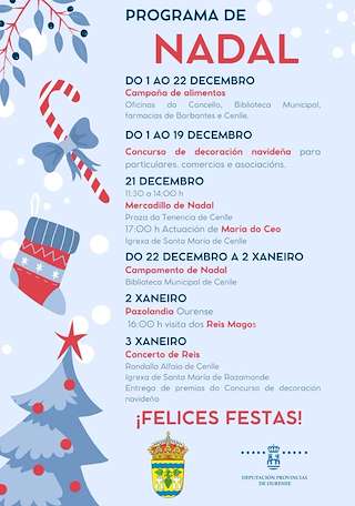 Fechas, información, programa, cartel, imágenes, mapa y ubicación de Programa de Navidad (2025-2026) en Cenlle