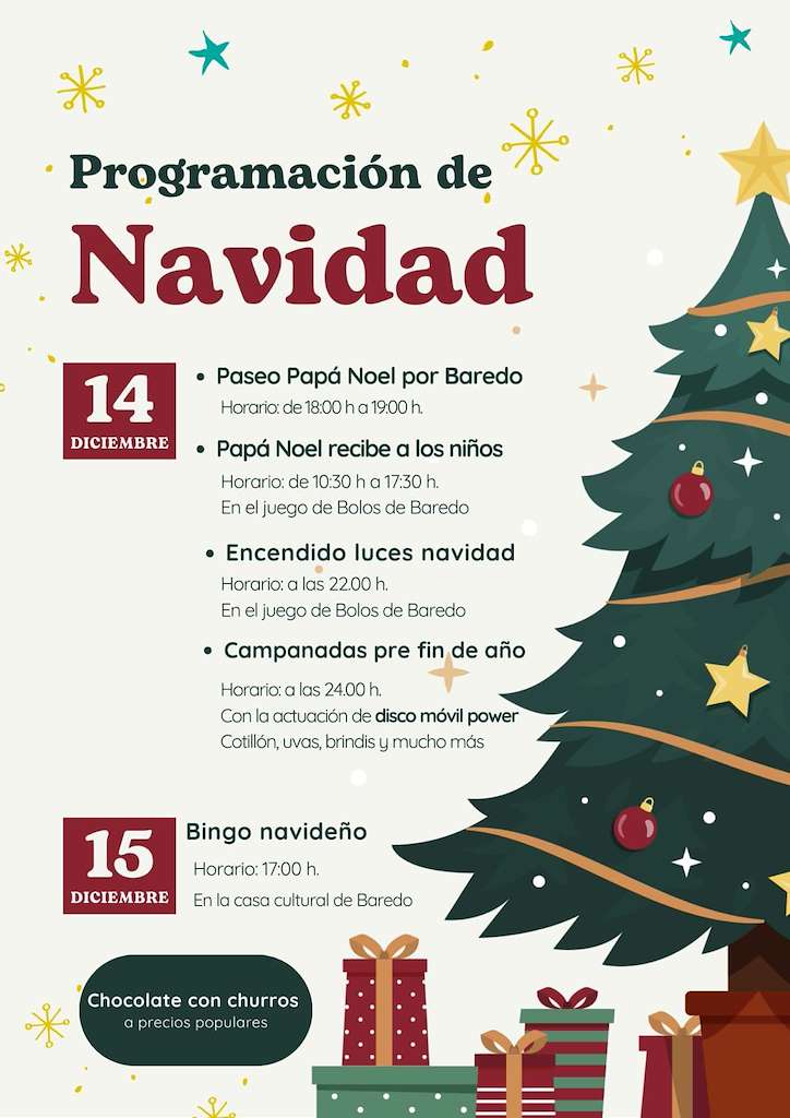 Programa de Nadal de Baredo en Baiona