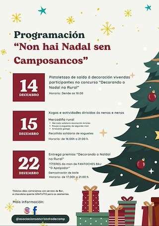 Fechas, información, programa, cartel, imágenes, mapa y ubicación de Programa de Nadal de Camposancos  en  Lalín