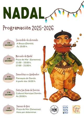 Fechas, información, programa, cartel, imágenes, mapa y ubicación de Programa de Navidad de Dorrón (2025-2026) en Sanxenxo
