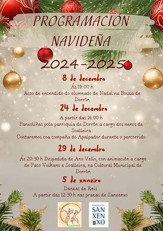 Fechas, información, programa, cartel, imágenes, mapa y ubicación de Programa de Nadal de Dorrón   en  Sanxenxo