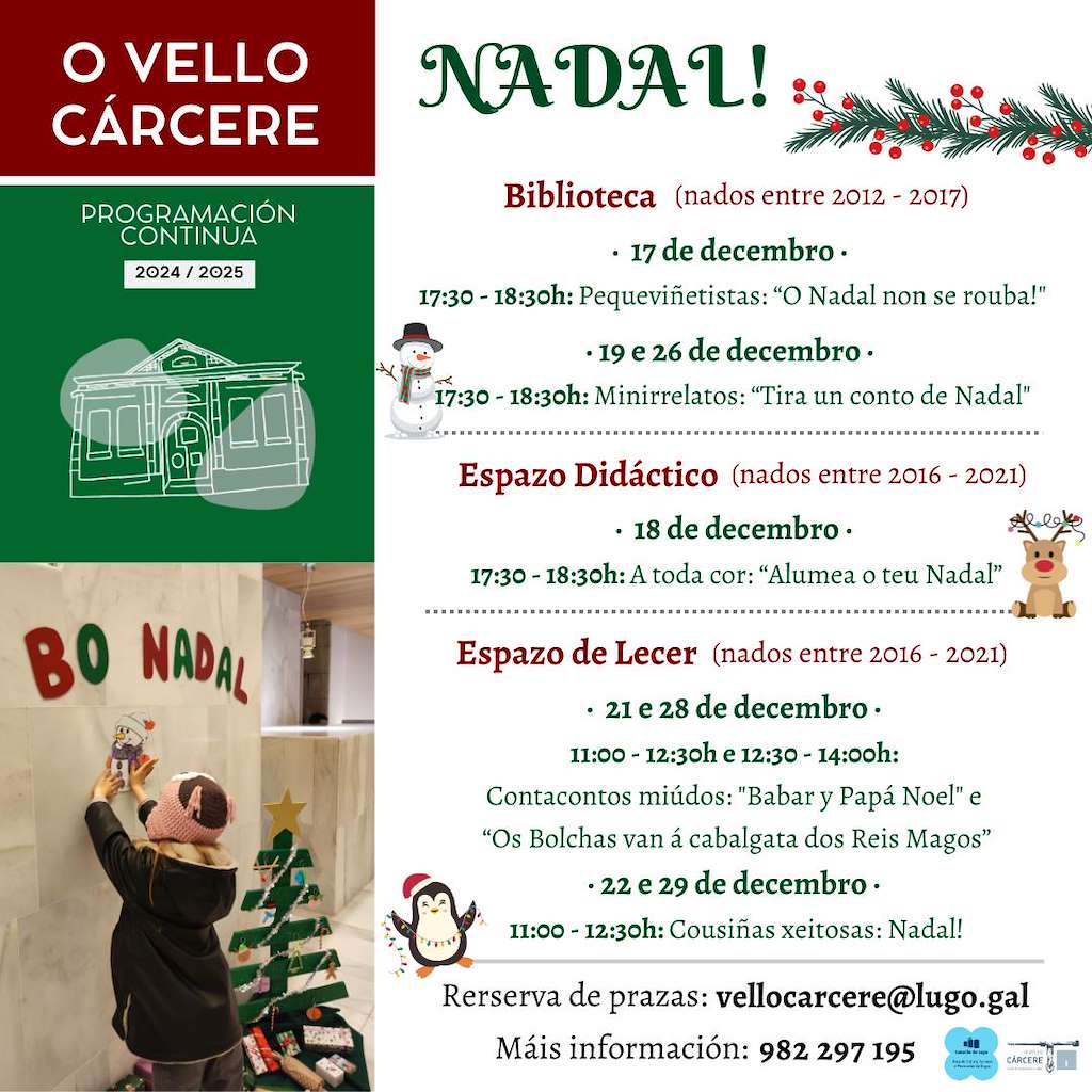 Programa de Nadal de O Vello Cárcere en Lugo