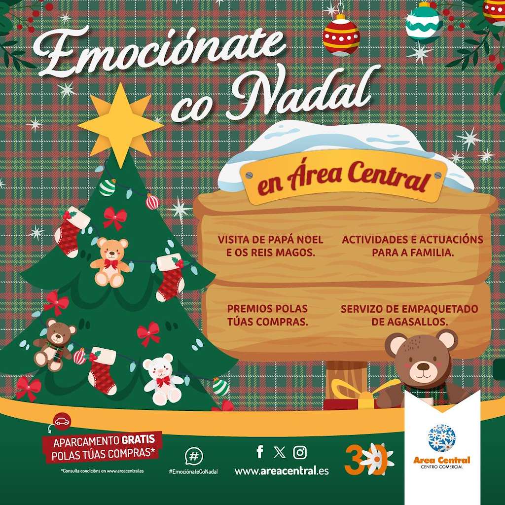 Programa de Nadal do Área Central en Santiago de Compostela