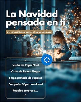 Fechas, información, programa, cartel, imágenes, mapa y ubicación de Programa de Navidad del C.Cial. Área Central (2025-2026) en Santiago de Compostela