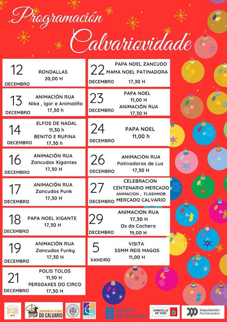 Programa de Navidad – Visita de los Reyes del Calvario en Vigo